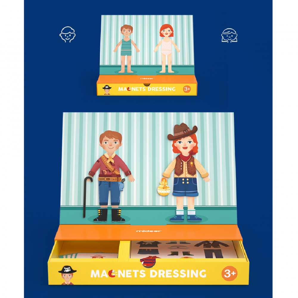 Magnets - Boy & Girl Dressing