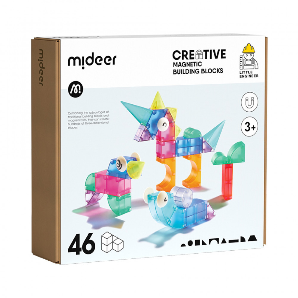 Mideer Creative Magnetic Building Blocks - 46pcs