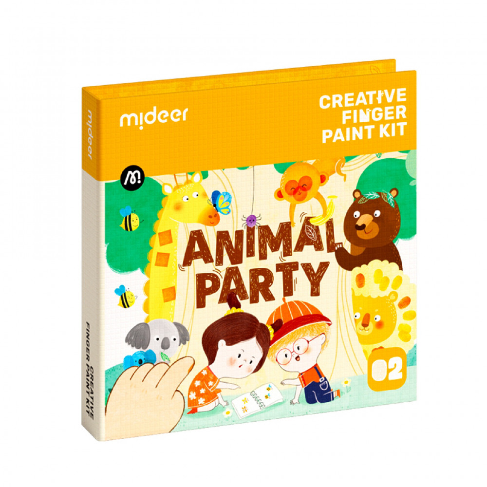 Mideer Creative Finger Paint Kit level 2 - Animal Party