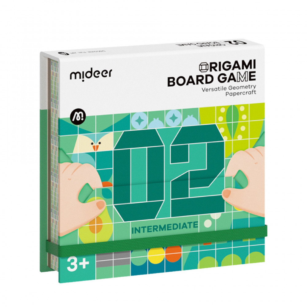 Mideer Origami Board Game - Versatile Geometry Papercraft (Intermediate)