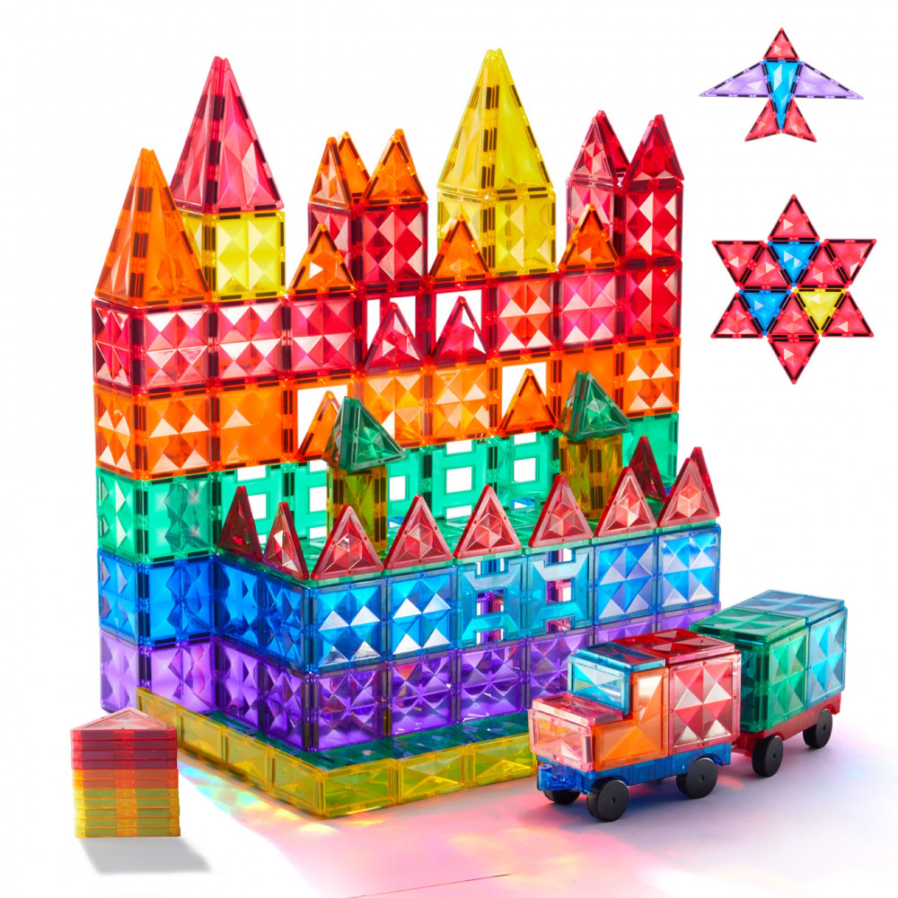 Mideer Colorful Magnetic Tiles 100pcs